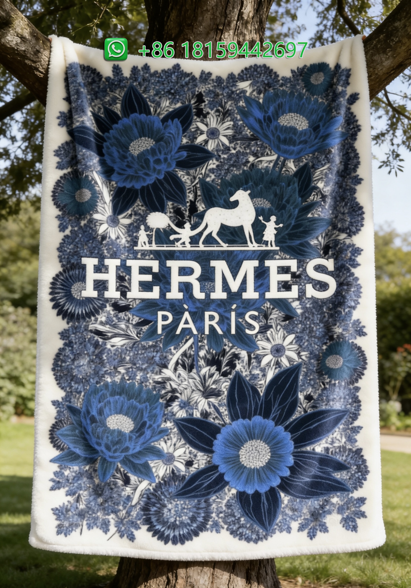 Hermes Throw Blankets